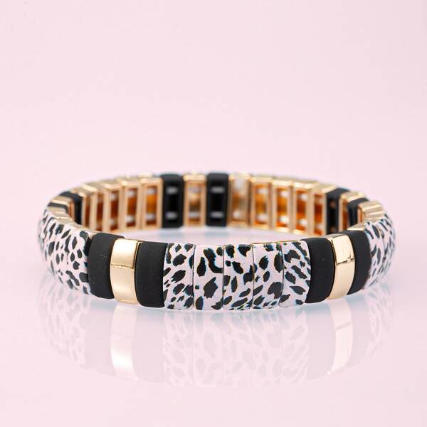 

Leopard Print Bracelet, Multicolor