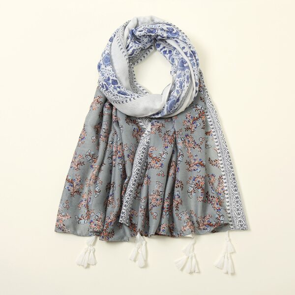 

Floral Print Scarf, Multicolor