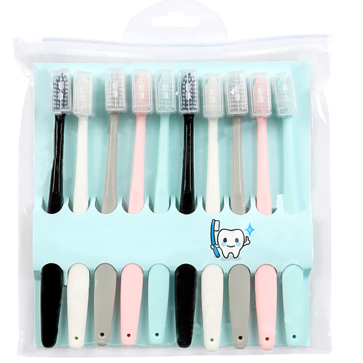 

10pcs Toothbrush Set, Multicolor