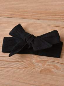 Baby Polka Dot Ruffle Trim Jacket & Trousers With Headband - Black and White - View 3