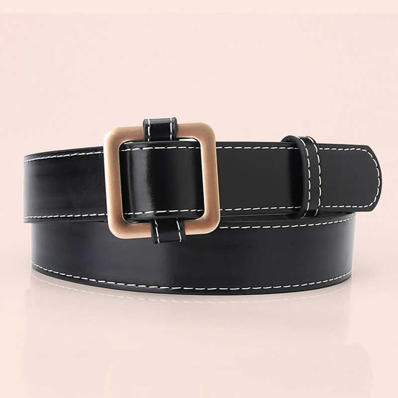 

Square Buckle Belt, Black