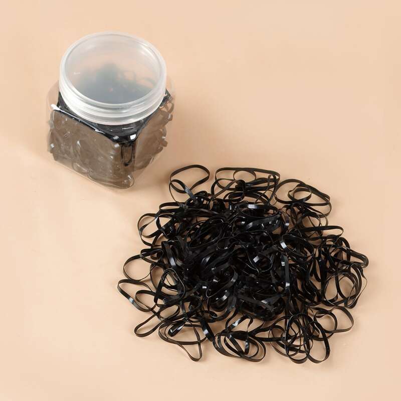 

200pcs Simple Hair Tie, Black