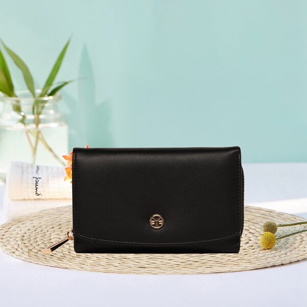 

Minimalist Metal Decor Purse, Black