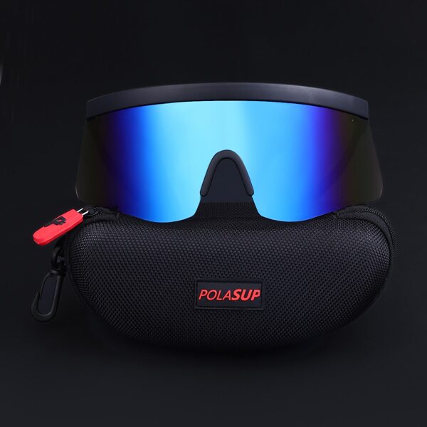 

Men Flat Top Wrap Cycling Sunglasses, Multicolor
