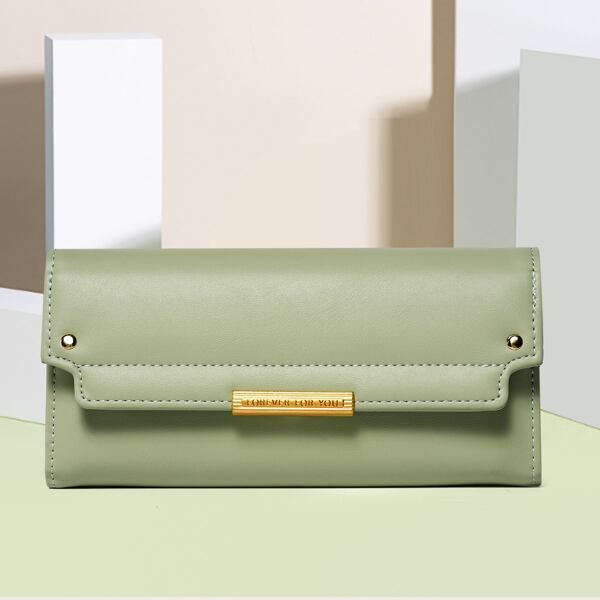 

Minimalist Metal Decor Purse, Green