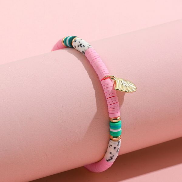 

Shell Charm Bracelet, Multicolor