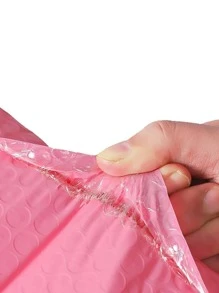 10入組商務粉色氣泡包裝袋防擠壓防水商品/禮品/信封/首飾包裝袋