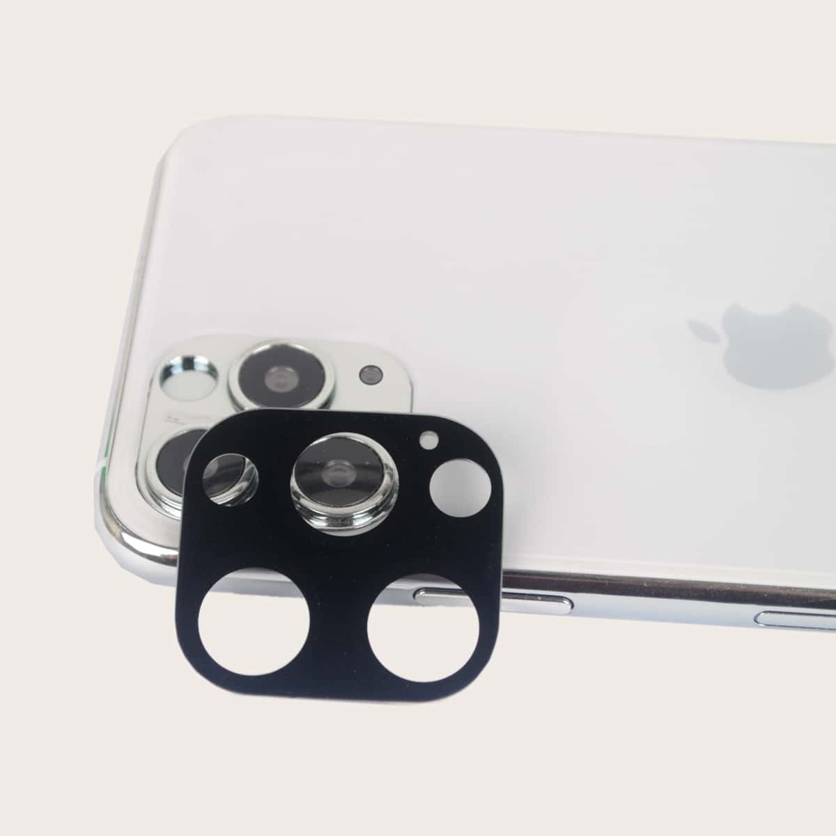 

5pcs Solid Phone Camera Lens Tempered Film, Black