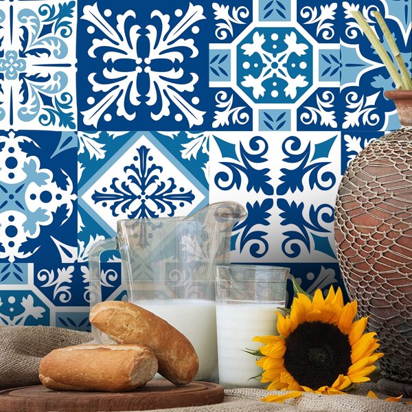 

10pcs Graphic Print Wall Sticker, Multicolor