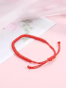 1 Dây May Mắn Bện Vòng Tay Bộ Quà Tặng Dành Cho Người Bạn Thân/Cặp Đôi, nhiều Bộ Phụ Kiện Nữ Bộ Bán Buôn - Đỏ - Xem 7