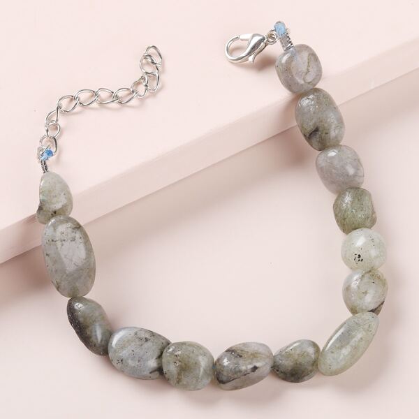 

Stone Beaded Bracelet, Grey