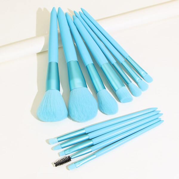 

12pcs Makeup Brush Set, Blue