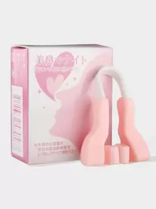 1 Pieza Corrector Nasal: Clip De Belleza Nasal, Elevador Nasal 3d Lindo Con Puente Nasal Más Alto Y Alas Nasales Más Estrechas - Rosa - Ver 1