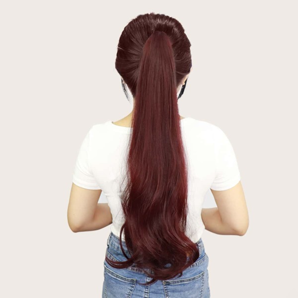 

Long Curly Ponytail Hair Extension, Burgundy