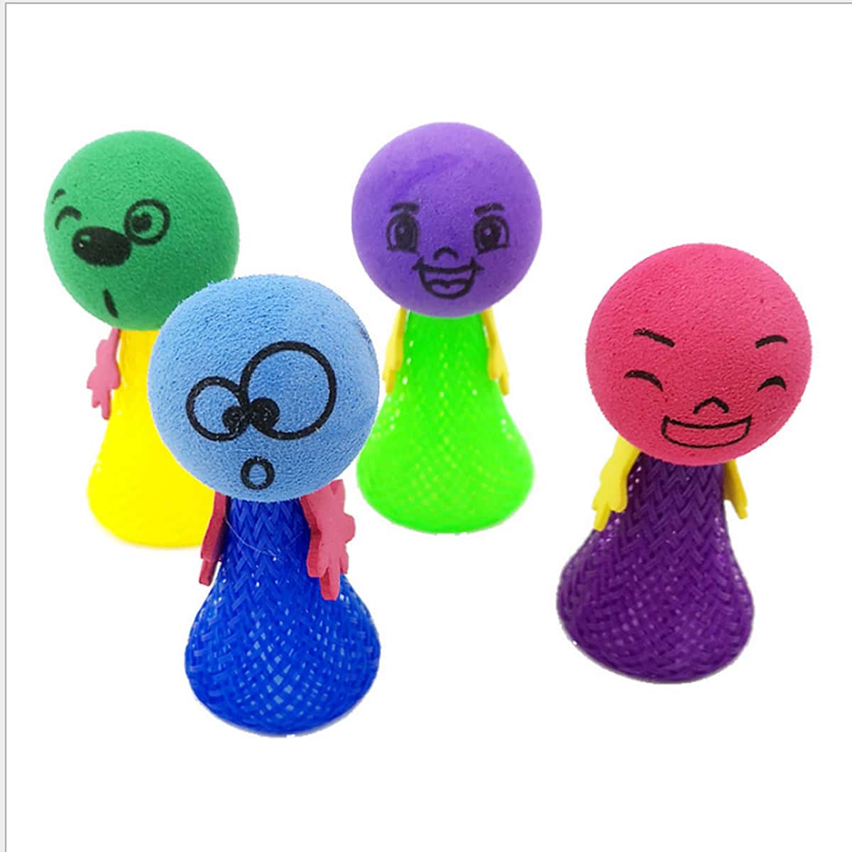 

3pcs Random Figure Design Bounce Toy, Multicolor