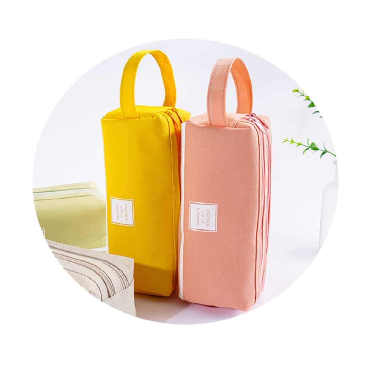 

1pc Random Plain Pencil Case, Multicolor