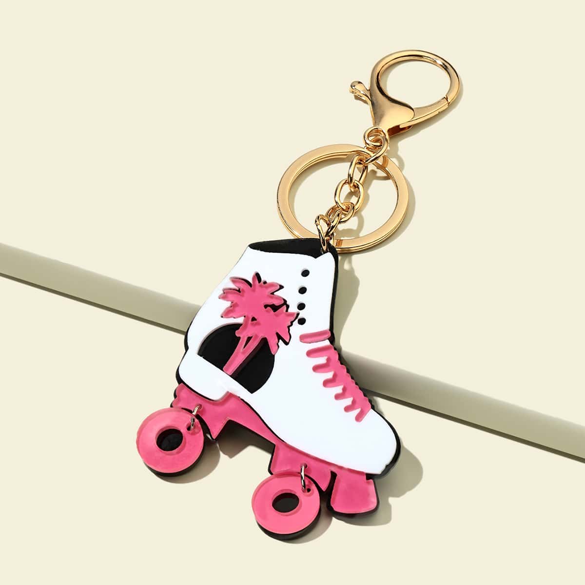 

Skates Charm Keychain, Multicolor
