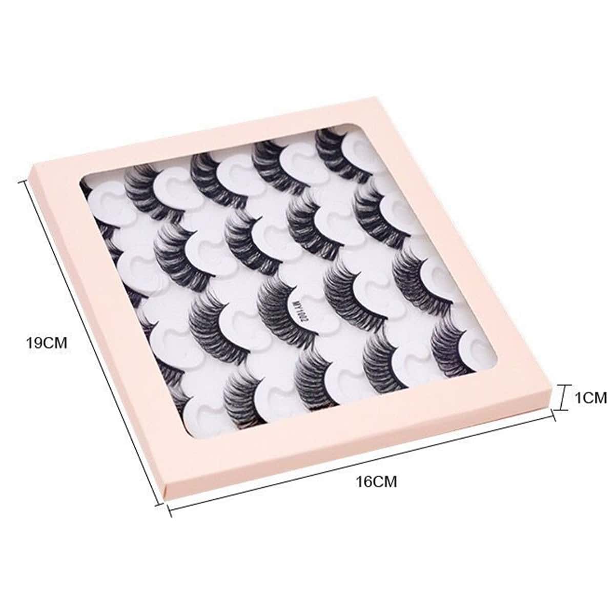 

10pairs Volumized Eyelashes, Black
