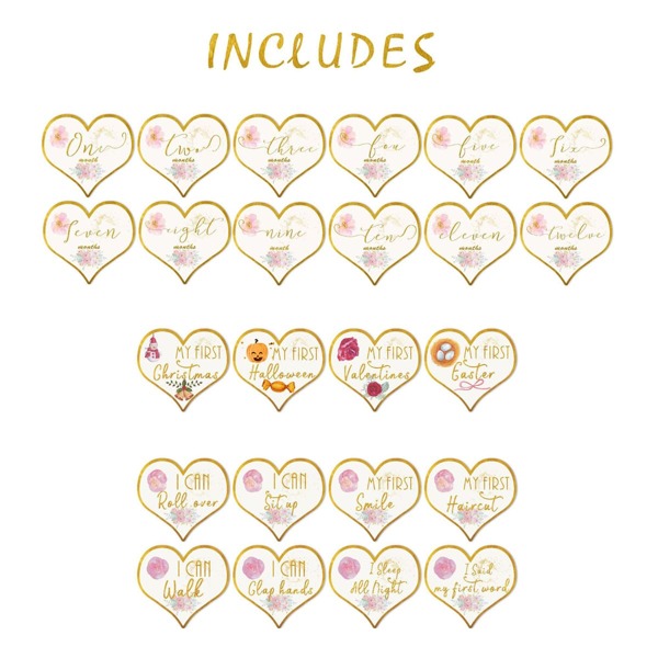 

Newborn 12pcs Halloween Print Stickers Photography Prop, White
