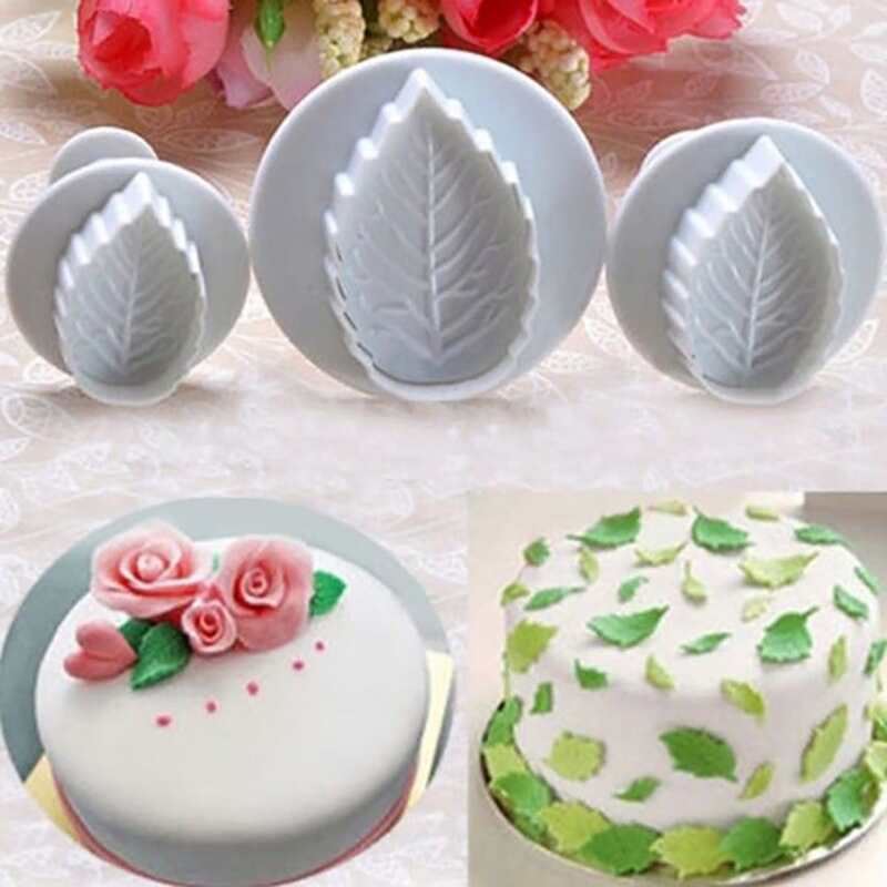 

3pcs Leaf Design Mold, White