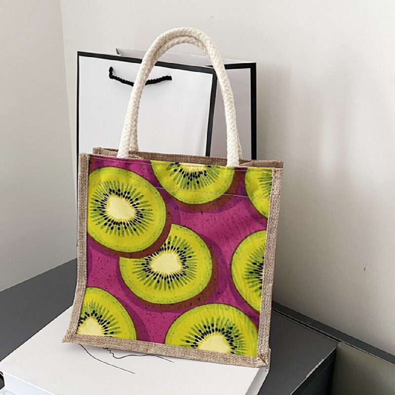 

Fruit Print Satchel Bag, Multicolor