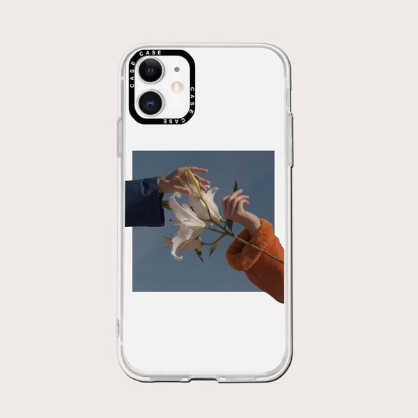 

Hands & Flower Phone Case, Multicolor