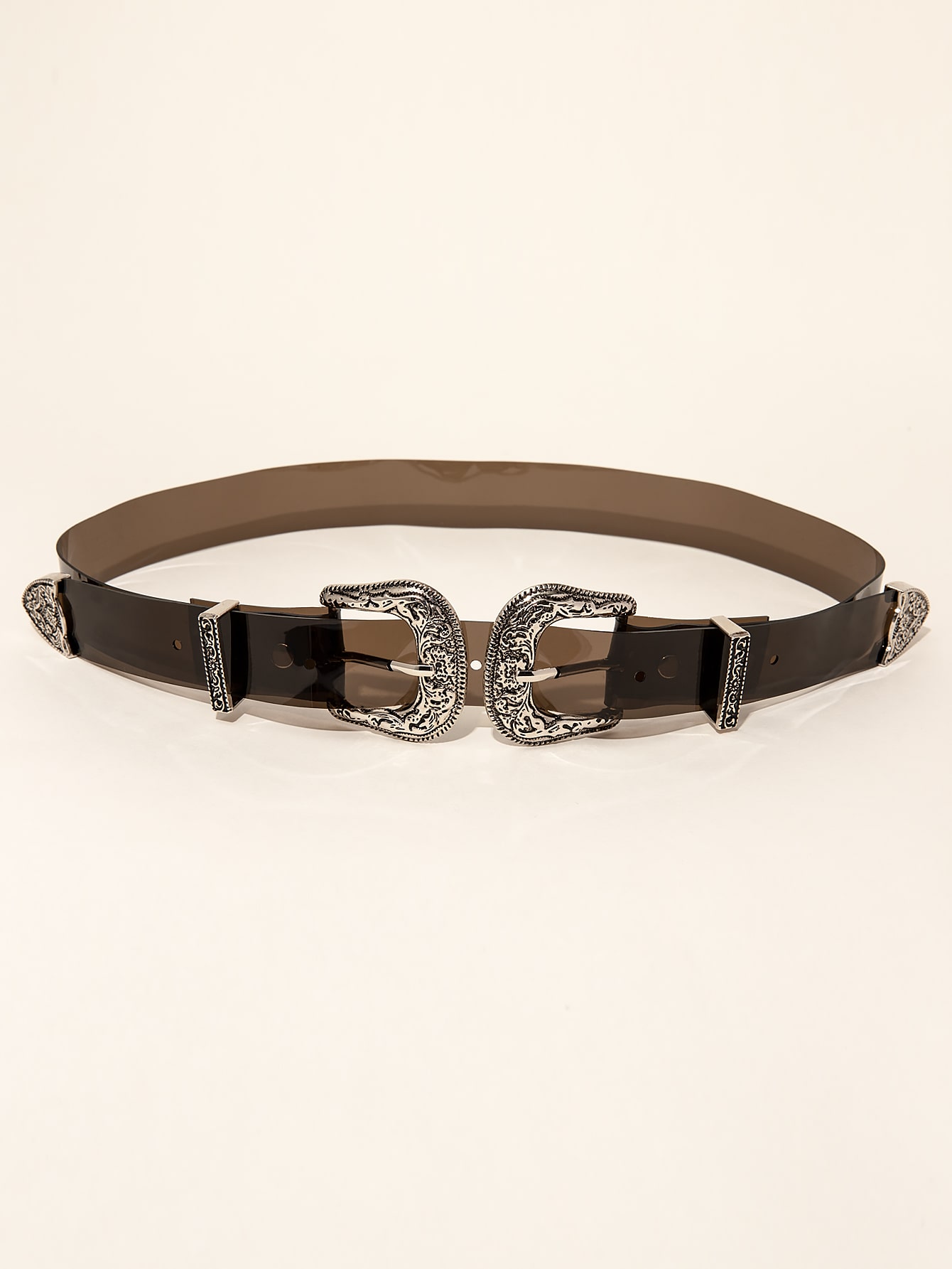 plus size double buckle belt