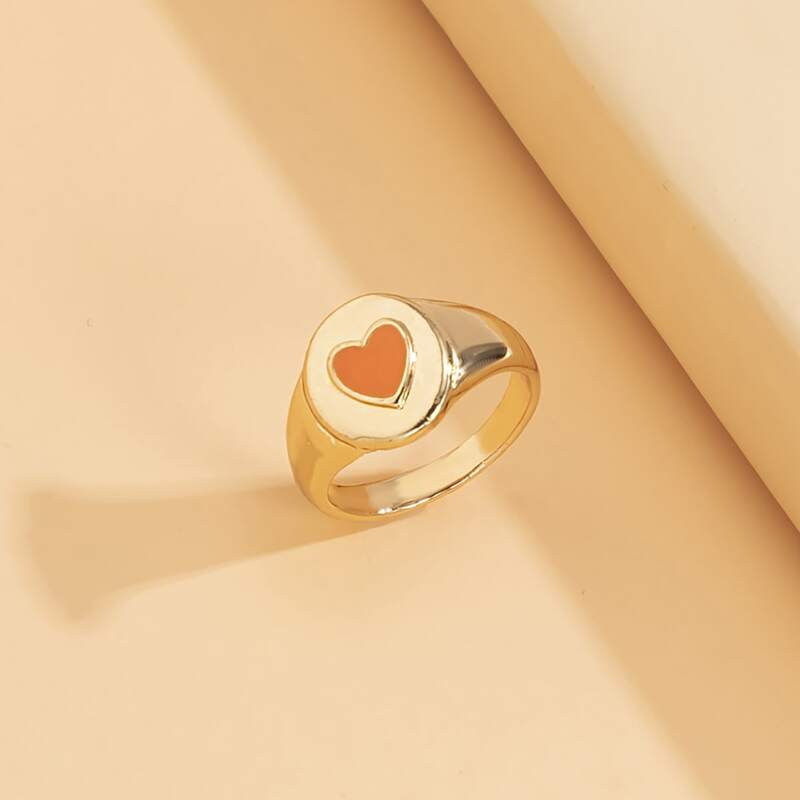

Heart Decor Ring, Gold