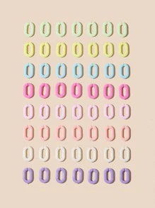 200入組彩色扣飾DIY首飾配件 - 彩色 - 查看 2