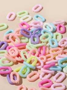 200入組彩色扣飾DIY首飾配件 - 彩色 - 查看 1