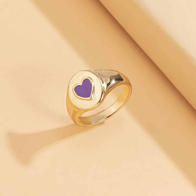 

Heart Detail Ring, Gold