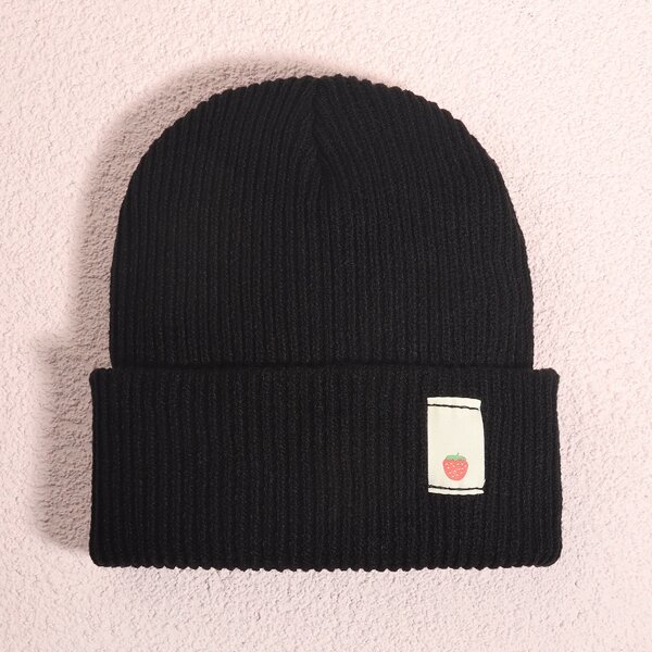 

Label Detail Beanie, Black