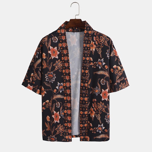 

Men Floral Print Shirt, Multicolor