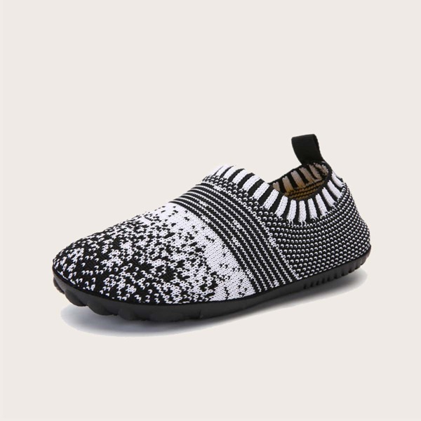 

Toddler Boys Two Tone Slip On Sneakers, Black and white