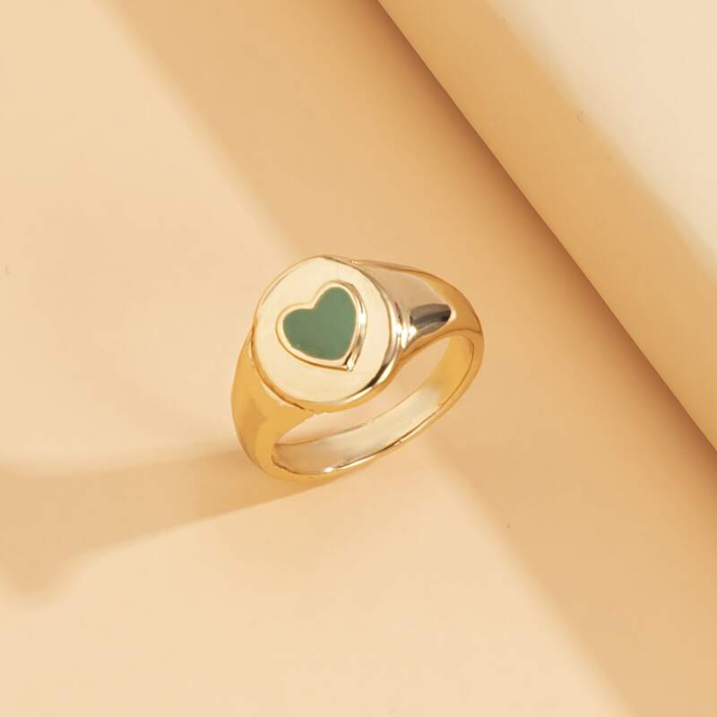 

Heart Detail Ring, Gold