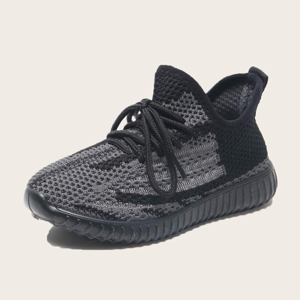

Girls Lace Up Front Sports Shoes, Black