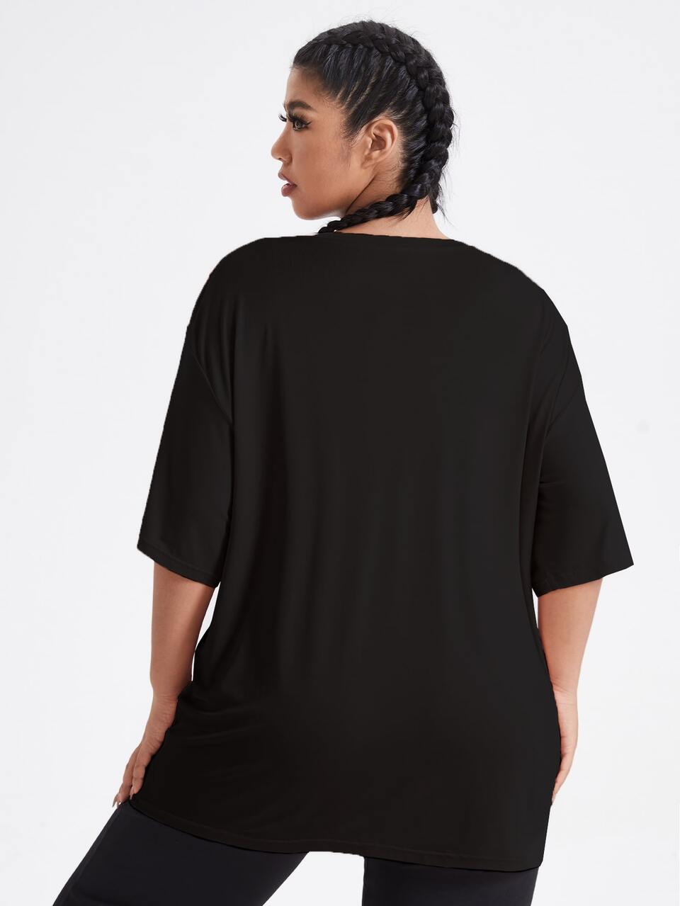 Plus Drop Shoulder Sports Top