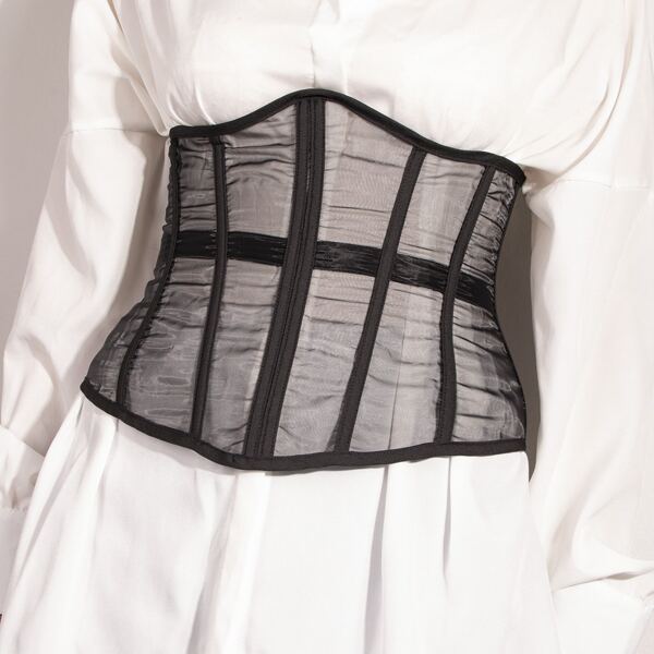 

Mesh Corset Belt, Black