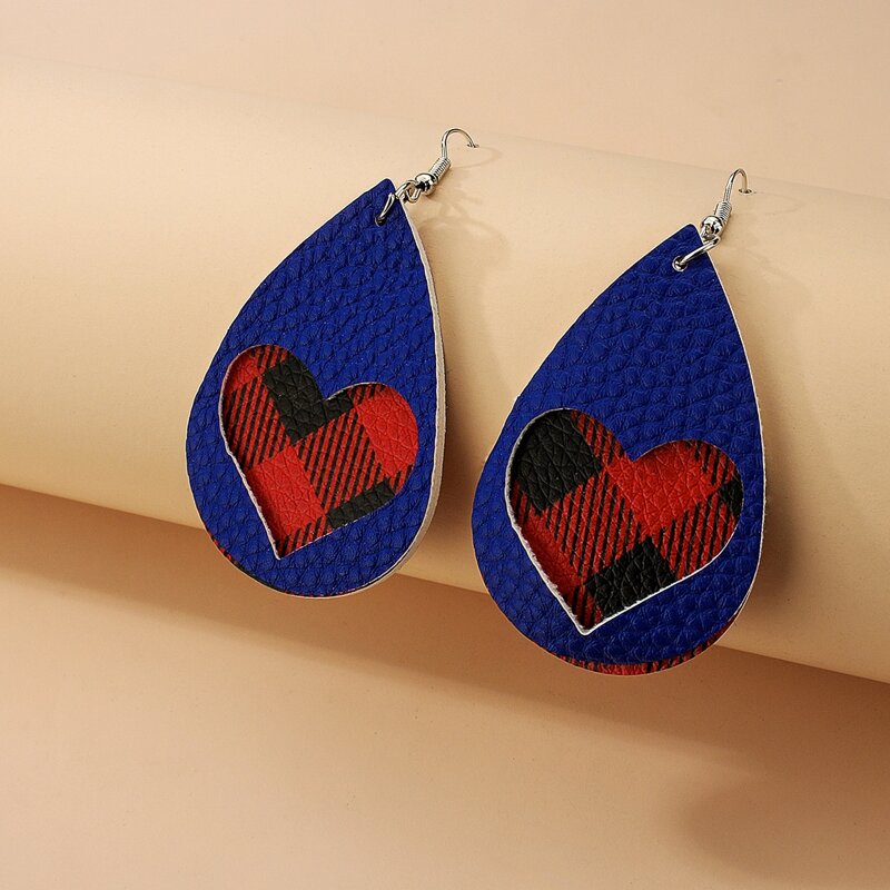 

Plaid Pattern Earrings, Multicolor