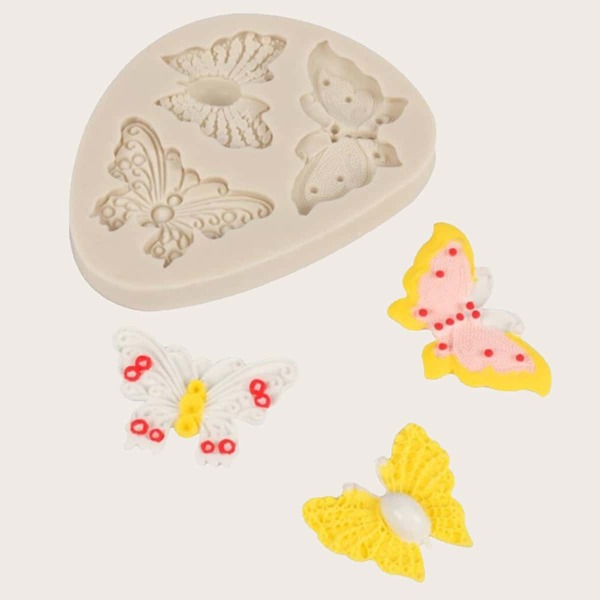 

1pc Butterfly Design Mold, Grey