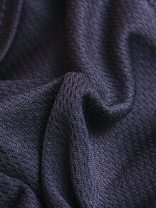 男士素色帶頸套帽 - 藏蓝色 - 查看 5