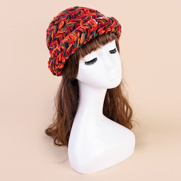 

1pc Knit Hat, Multicolor