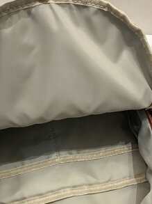 Mochila con decoración de muñeca con parche de letras, mochila de hombro, mochila escolar para viajes, universidad, escuela, aire libre, deportes