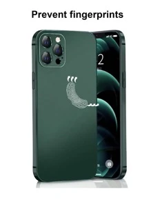 Funda lisa para teléfono compatible con iPhone 11, iPhone 13, iPhone 14 Pro Max - Verde Oscuro - Ver 4