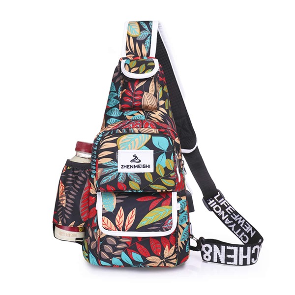 

Letter Patch Plant Graphic Fanny Pack, Multicolor