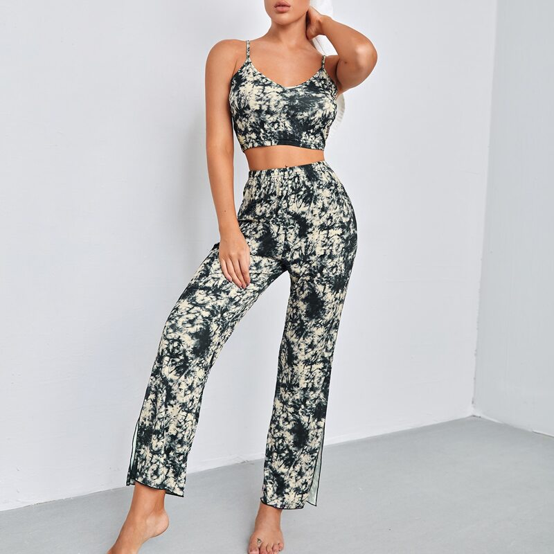 

Tie Dye Cami Top & Pants PJ Set, Multicolor