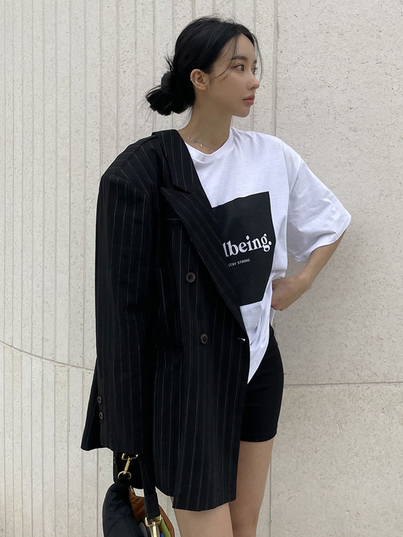 Letter Graphic Drop Shoulder Tee