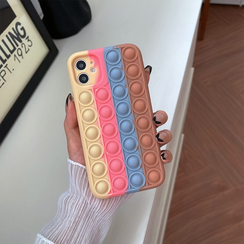 

Push Pop Bubble Fidget Phone Case, Multicolor