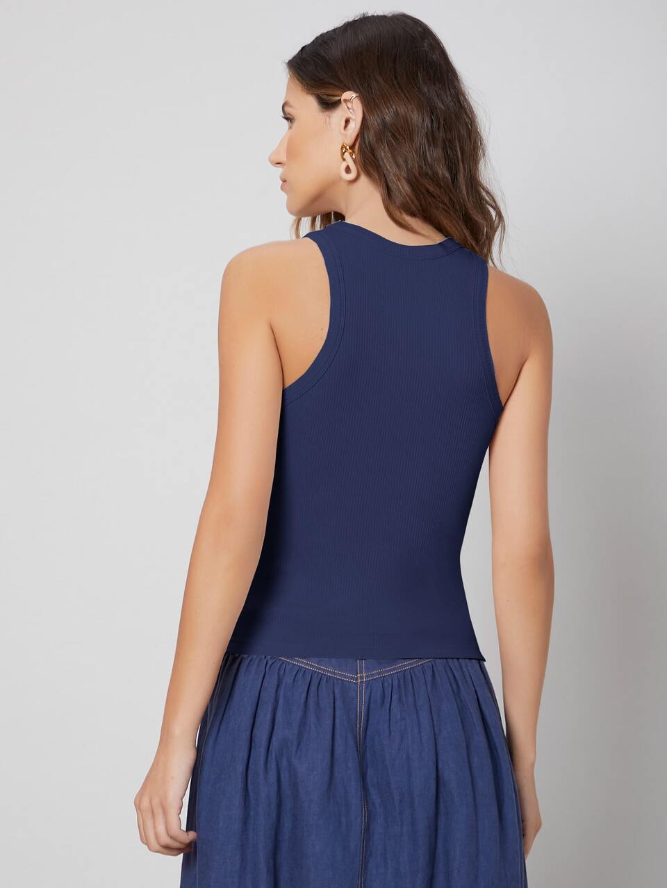 MOTF VISCOSE SLIM RIBBED TANK TOP