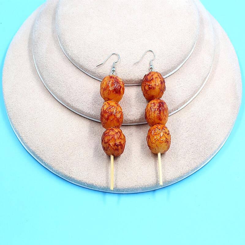 

Simulation Food Charm Earrings, Multicolor